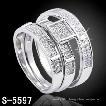 Стерлингового серебра обручальное кольцо с уникальным ГБО ювелирного дизайна (с-5597. Jpg)в